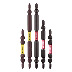 VESSEL 65-150mm Length Slender Torsion Screwdriver Bit Set Magnetic Cross Drill Head Hand Tools No.SDT PH1, PH2