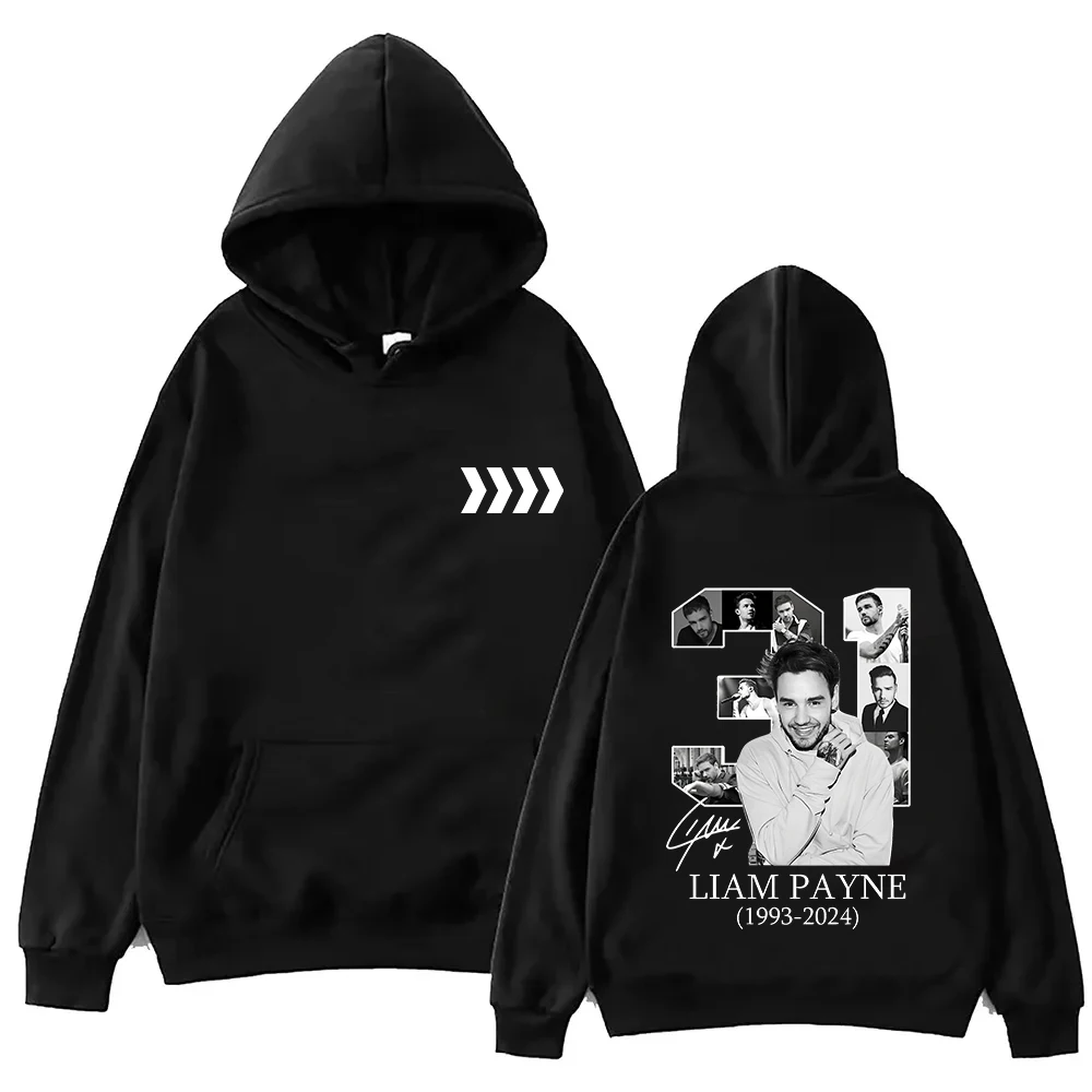 

Liam Payne Rest In Peace Hoodie Women Harajuku Streetwear Y2K Sweatshirt Pullover Winter Warm Casual Hoody Female