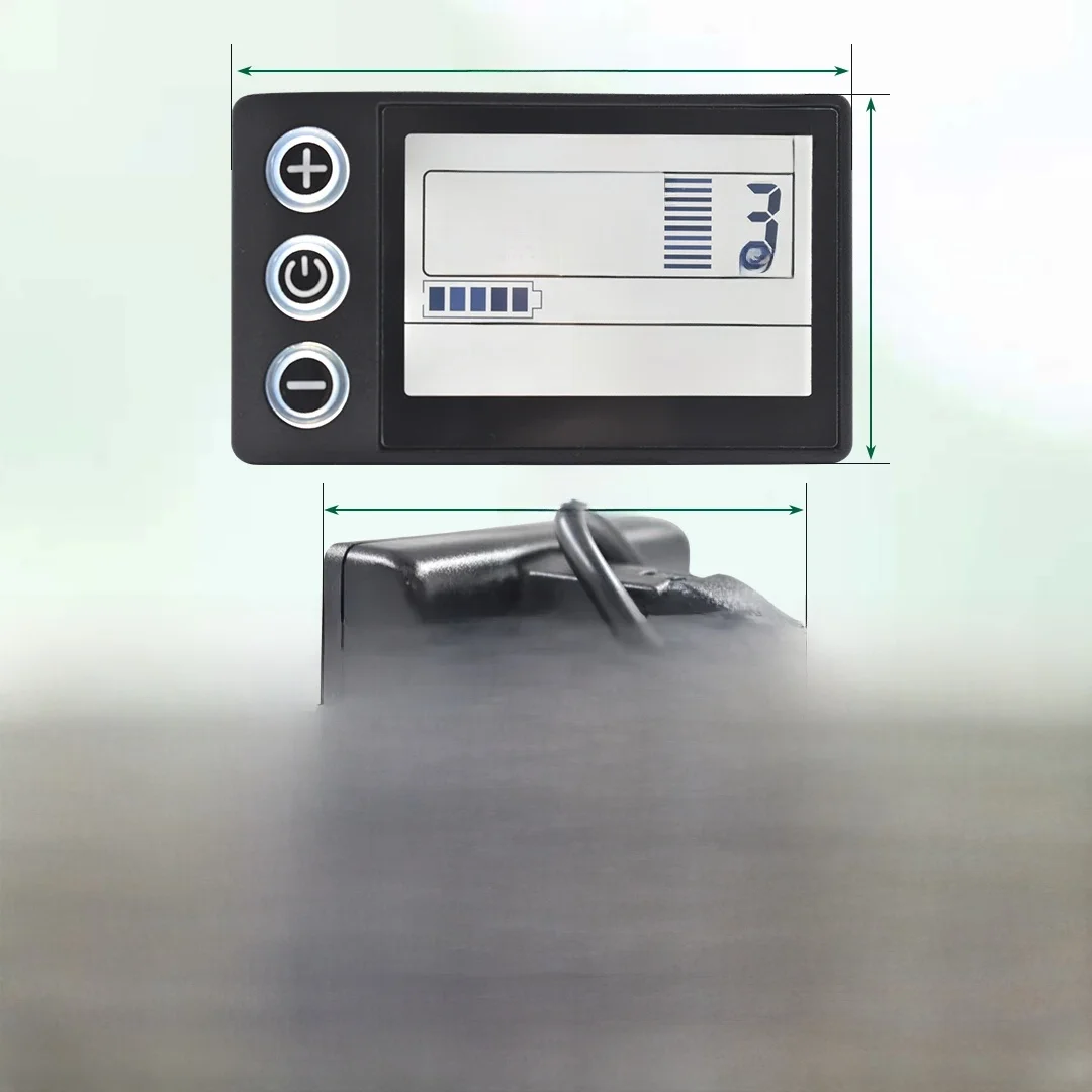 S866 Elektrische fietsdisplay Digitale kabel Ebike-computer UART 2-snelheidsmeter Fietscomputer Fietssnelheidsmeter Waterdicht Road - afbeelding 2