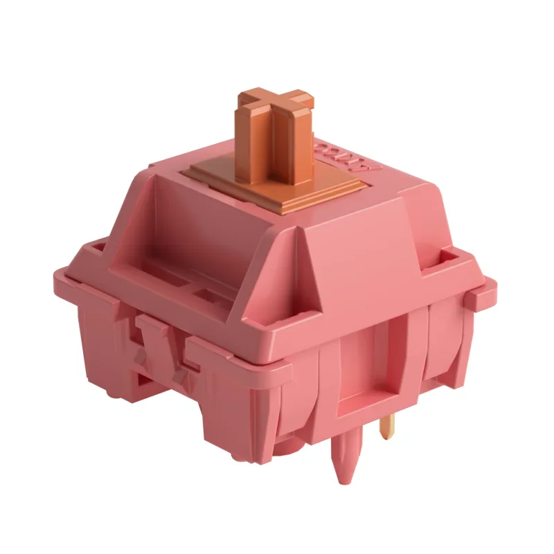 Akko Rosewood Switch 5 Pins 40gf Linear Switch Factory Lubed Deep Low-pitch Kompatybilny z klawiaturą mechaniczną MX (45 szt.) — zdjęcie 2