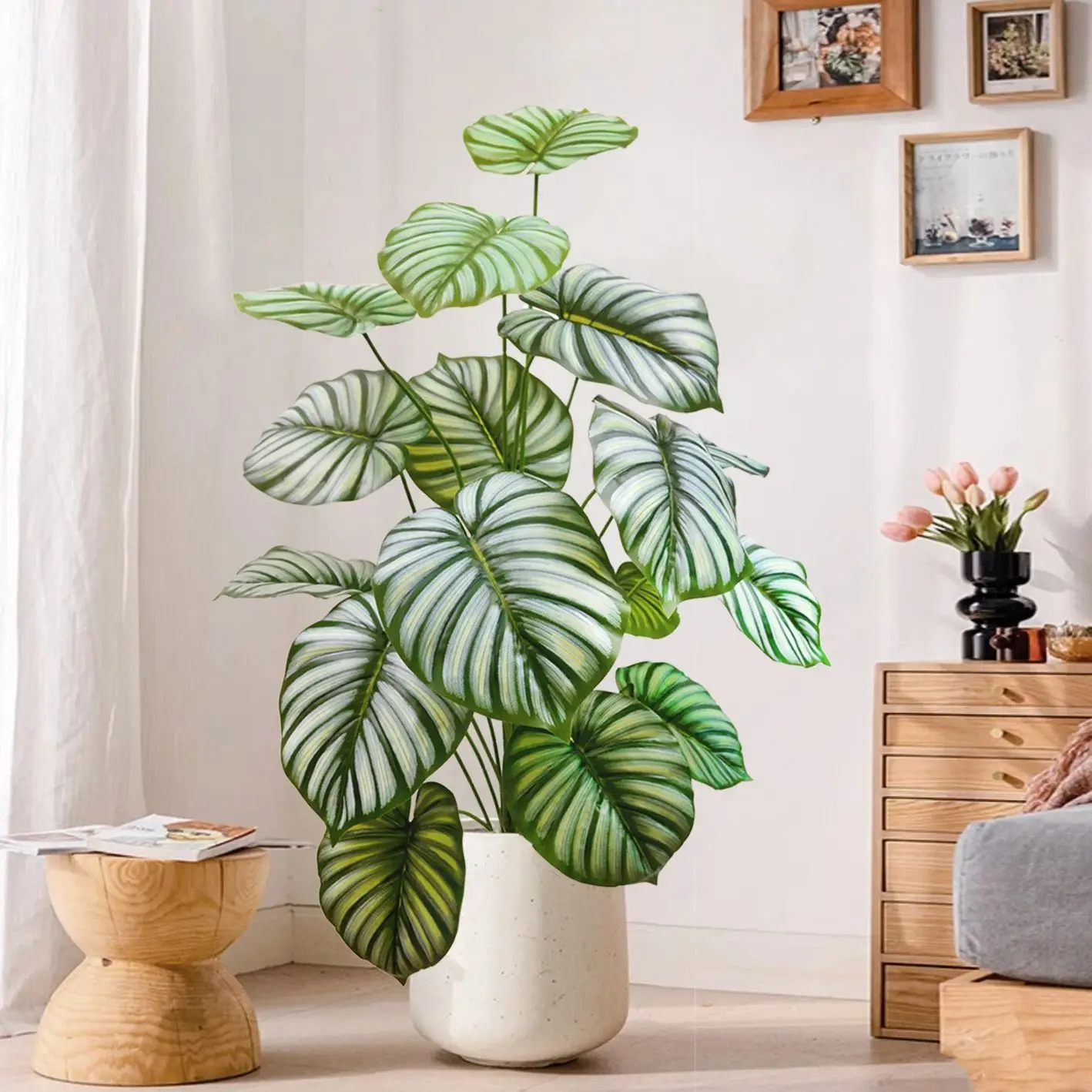 65-110 cm(39.4in)  Artificial Monstera plastic fake plant pot ornamental festival suitable for home office decoration