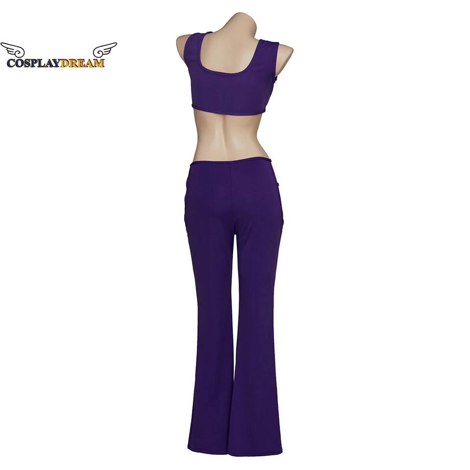 Euphoria Maddy Cosplay 2022 Spring Summer Sexy Hollow Outfit Purple Crop  Tank Top Bra and Boot Cut Pants Slim Set Maddy Costume - AliExpress  200000532