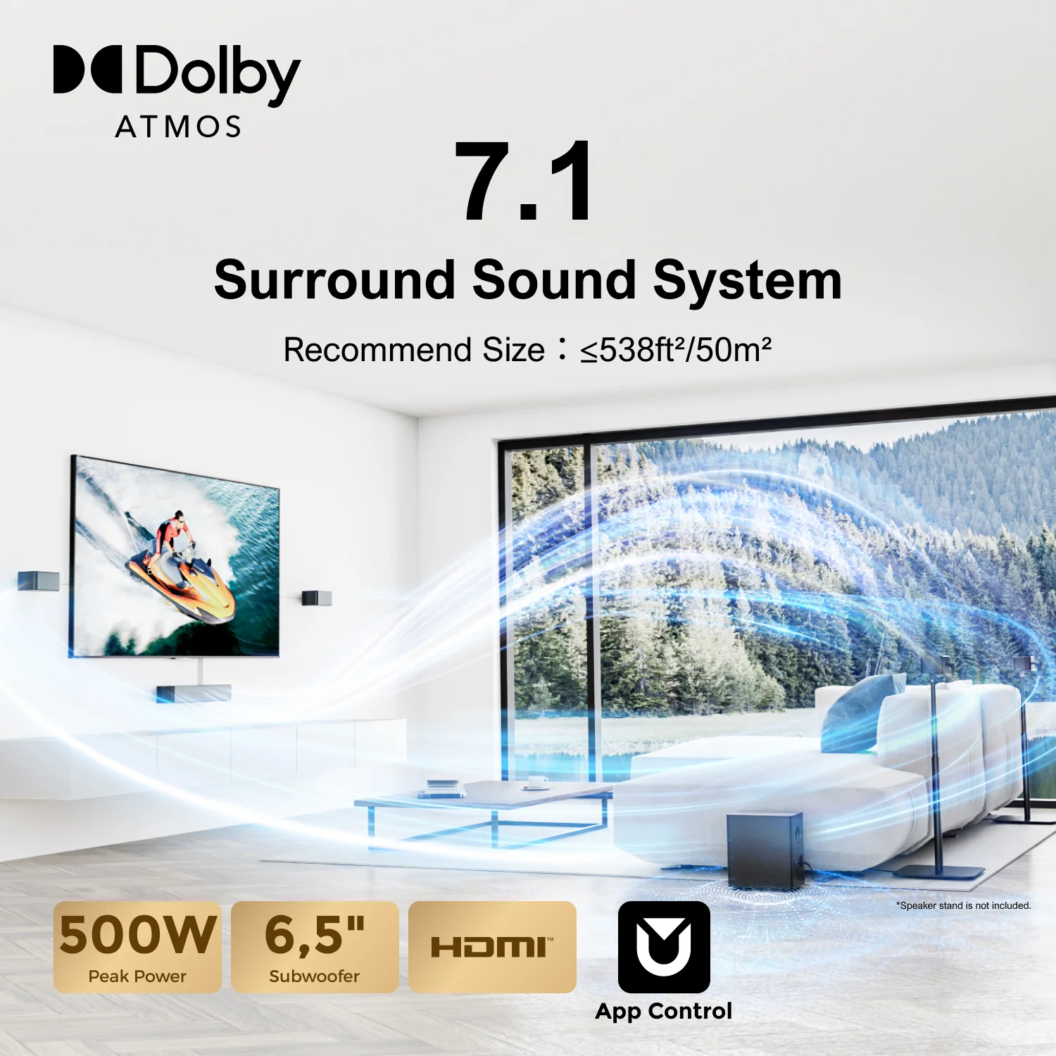 ULTIMEA 500 W, Barre de son 7. - Home Cinema Dolby Atmos 7.1 avis et prix