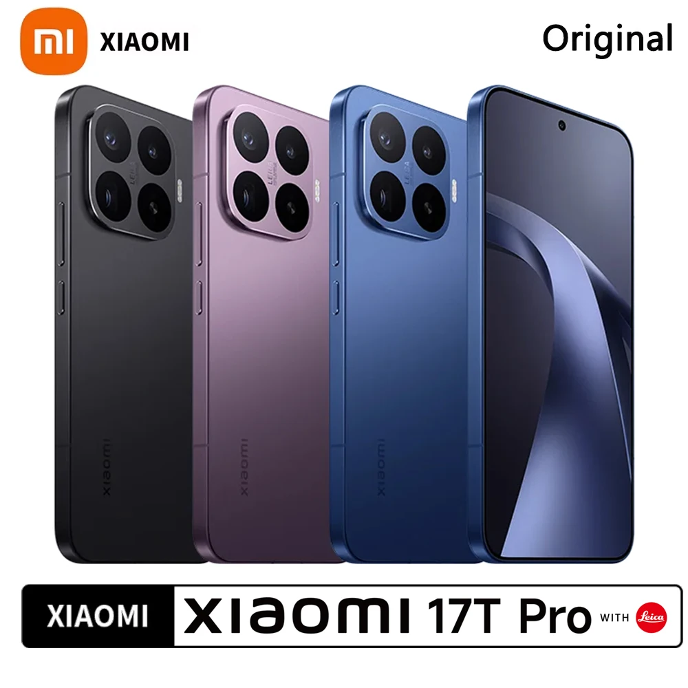 Image of Xiaomi 17T Pro 5G Globale Version, 6,83 Zoll 144Hz AMOLED, Dimensity 9500, 50MP Leica-Kamera, 7000mAh Akku, NFC Smartphone