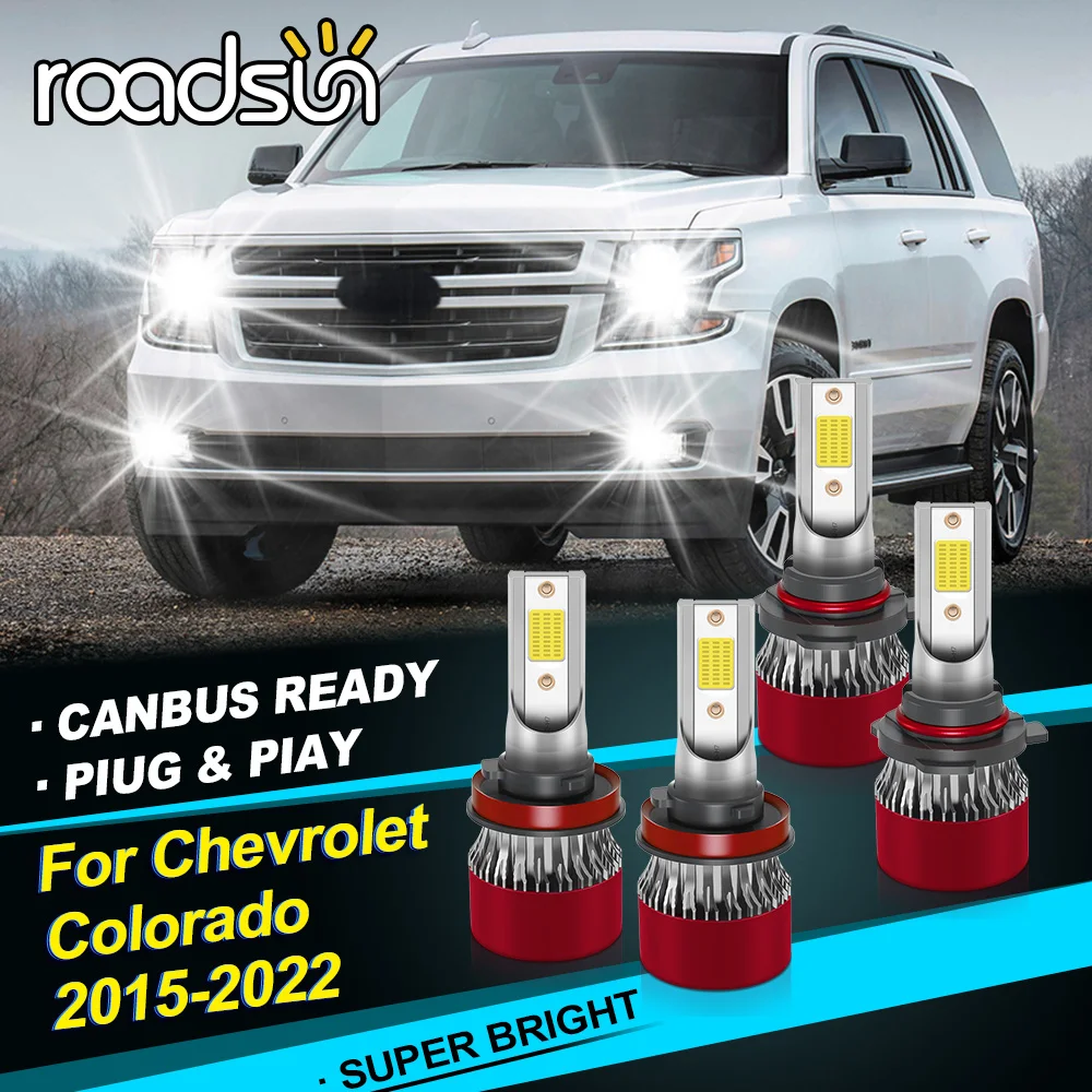 

2/4 шт. для Chevrolet Colorado 2015-2022 светодиод высокой мощности COB 9005 H11 высота ближнего света 6000K белый Plug & Play высота автомобиля