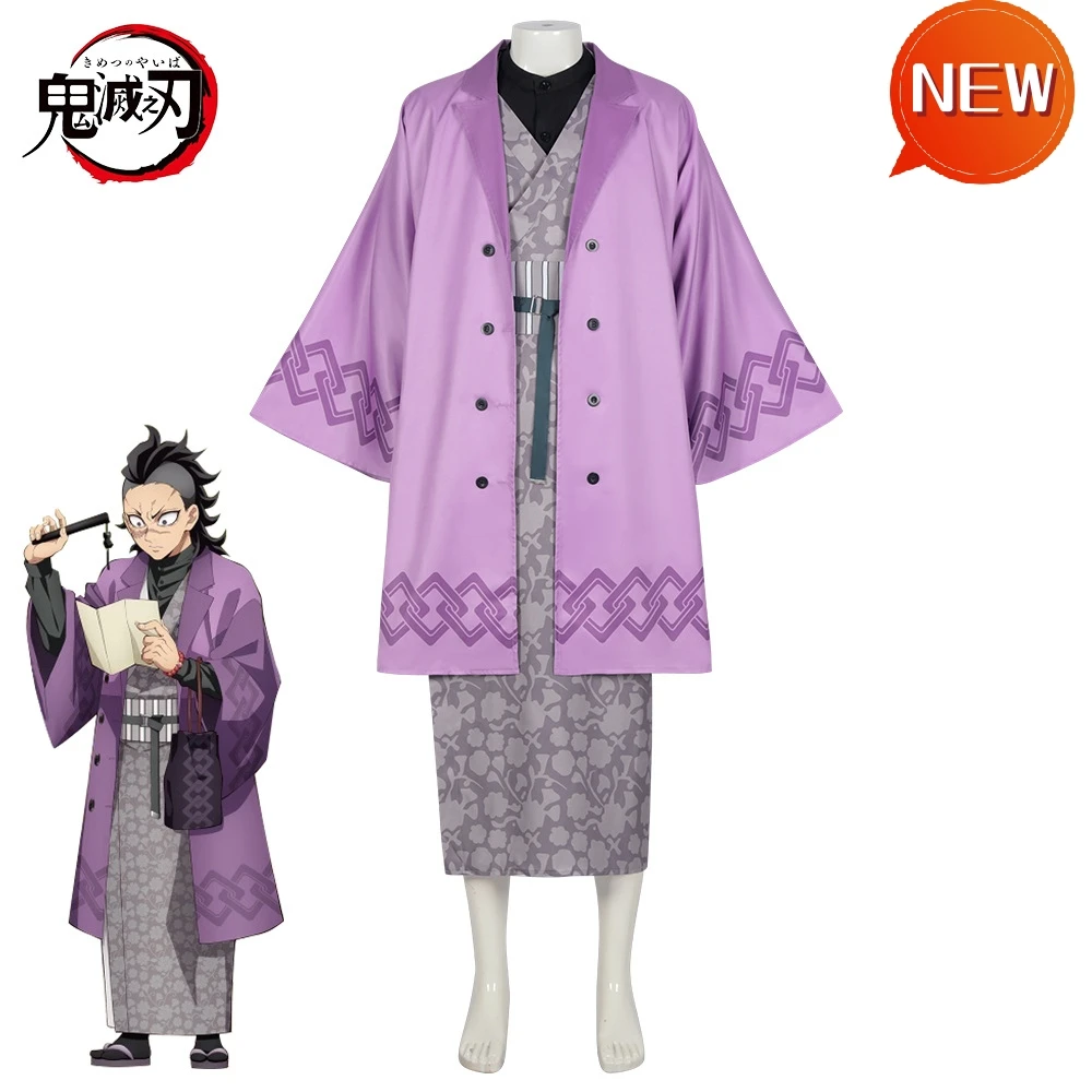 

Demon Slayer Shinazugawa Genya Cosplay Costume Kimono Dress Outfits Fantasia Anime Girls Hallowen Carnival Party Disguise Suit