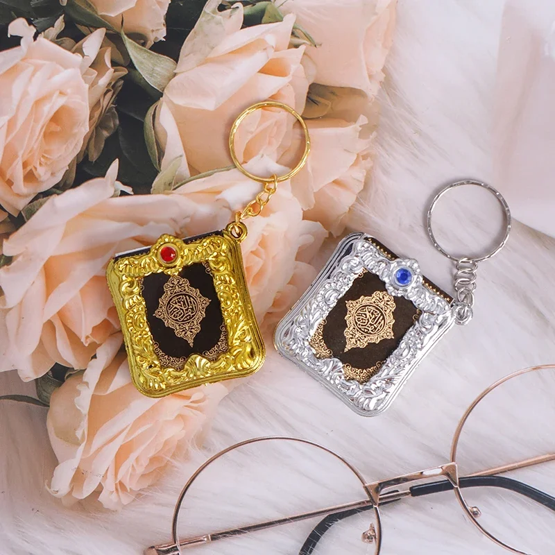 Mini porte-clés islamique musulman, pour arche du coran, livre pouvant lire, bijoux religieux, voiture, maison, cadeau islamique