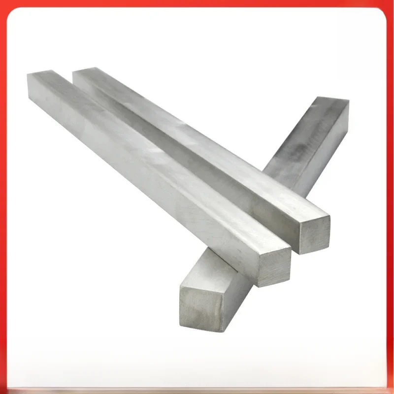 Tige de barre carrée en acier inoxydable 304, 3mm 4mm 5mm 6mm 8mm 10mm 12mm 16mm longueur 100mm 200mm 300mm 400mm 500mm, arbre linéaire en acier