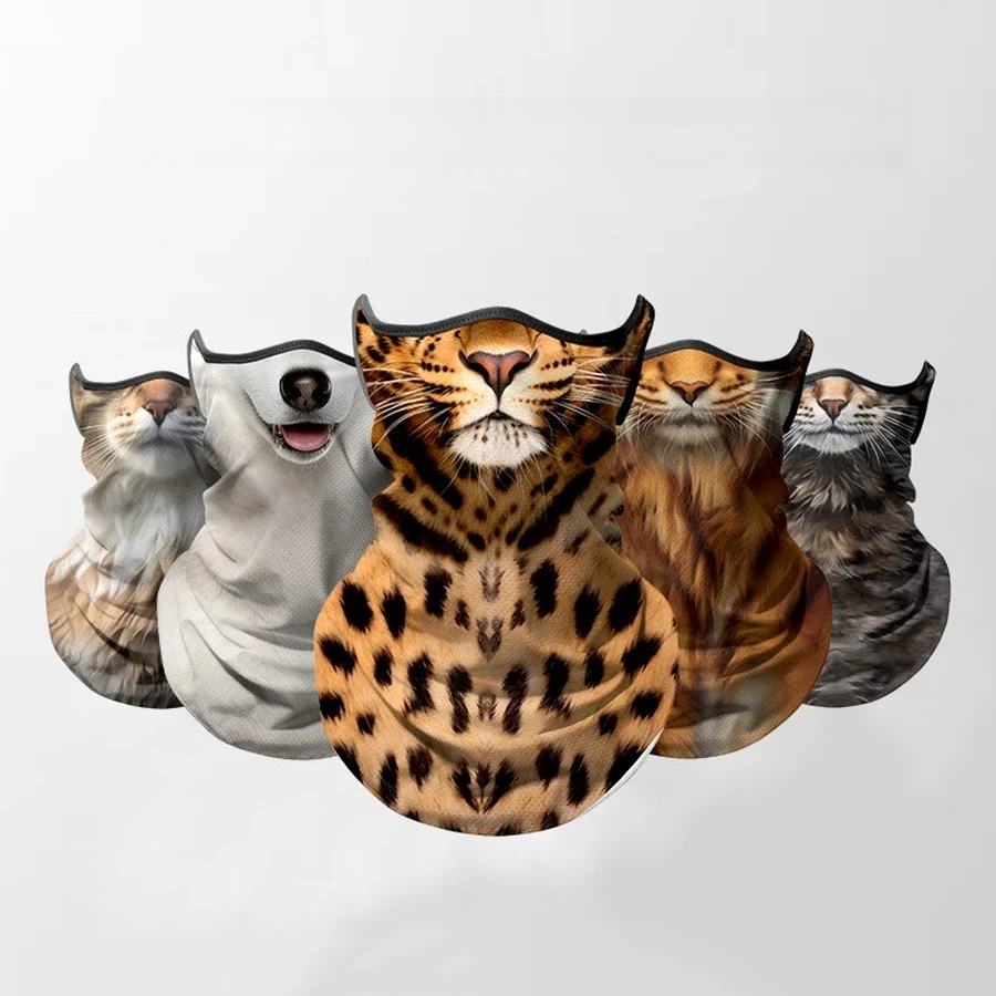 AliExpress Breathable Bandana 3D Animal Face Mask Cover for Cycling Running Sports - Cool Neck Protection Scarf for Hiking