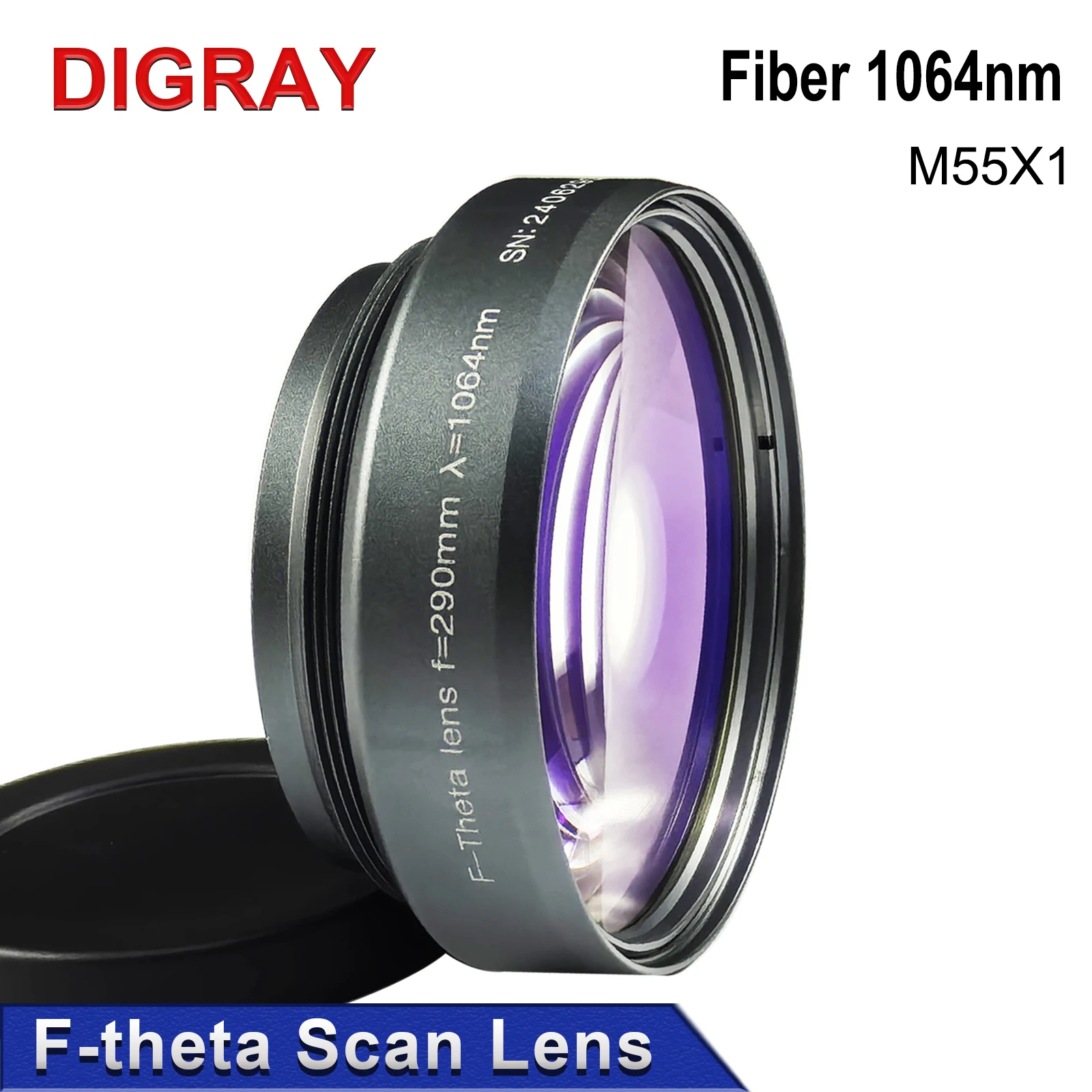 

HUNST F-theta Scanning Lens Parts Thread M55X1 Galvanometer Field Lens Suitable For 1064nm YAG Fiber Laser Marking Machine