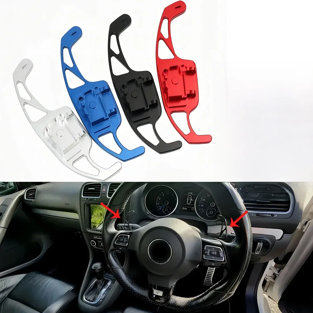 DSG Przedłużenie łopatki kierownicy Osłona zmiany biegów do VW Golf 5 6 MK6 GTI R Jetta MK5 Passat B6 B7 CC Polo Sharan Tiguan Seat Leon — zdjęcie 2