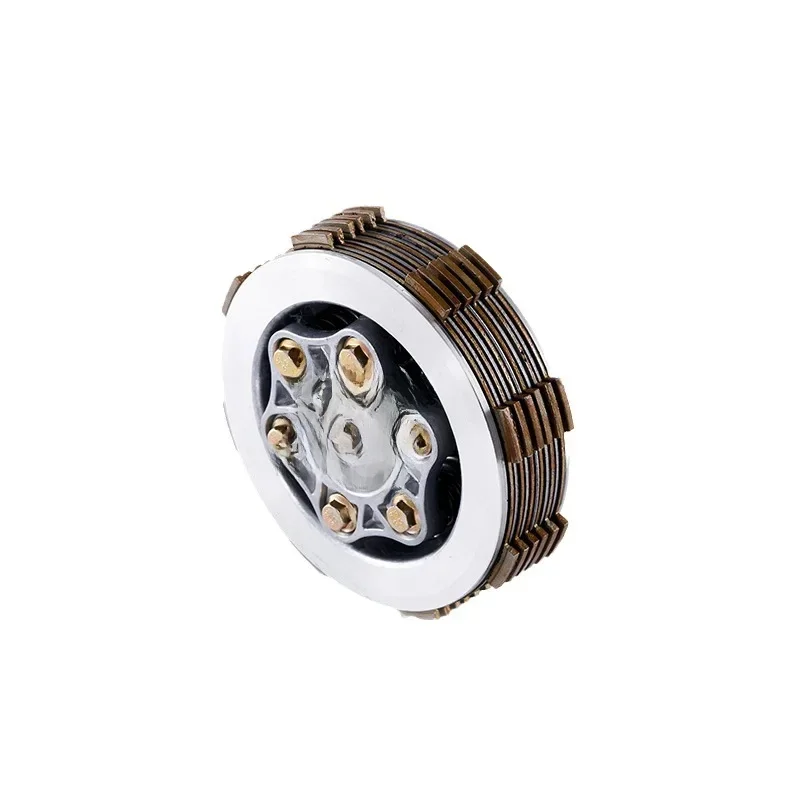 Pour CG150 CG175 CG200 CG250 ATV Buggy moto 6 trous 6 pièces disque de Friction Center embrayage extérieur Assy tricycle grand trou