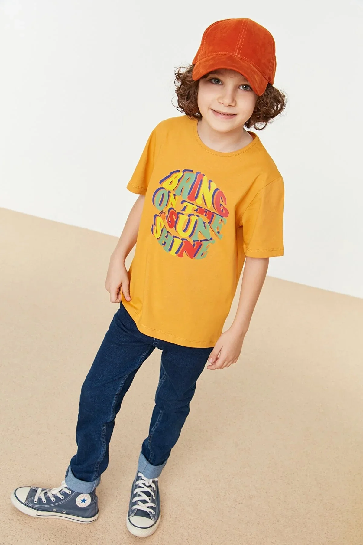 Kaus Rajutan Anak Laki-laki Motif Kuning