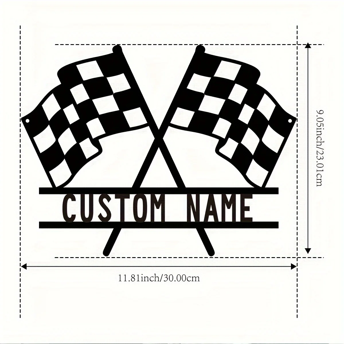 Custom Race Plate Wall Art, Personalized Race Plate Wall Art Decorations, Room/Office Decorative Metal Art, Porch/Patio Presents image 2