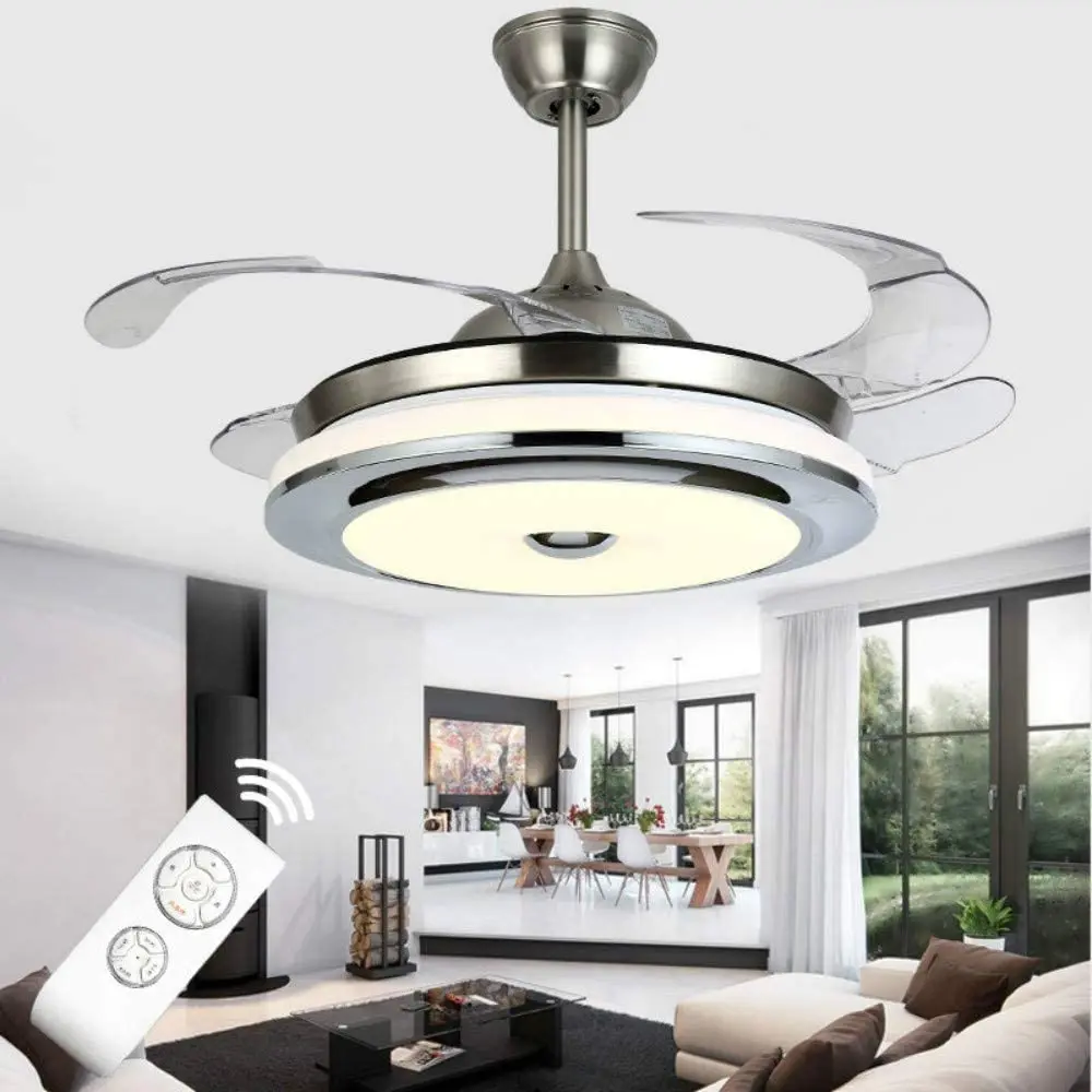 

Ceiling Fan Light Dimmable LED Ceiling Fans with Lights Remote Control 6 Speed Reversible Ceiling Fan Lamp Silent Motor