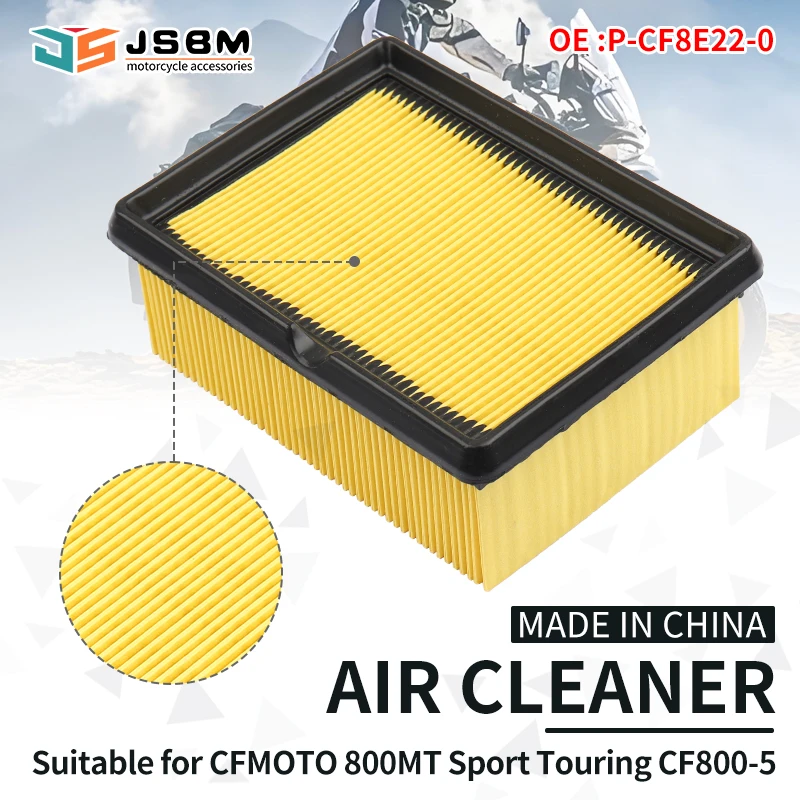 

JSBM Motorcycle Engine Intake Air Filter Cleaner For CFMoto 800MT 800 MT Touring Sport 2022 2023 CF800-5 P-CF8E22-01