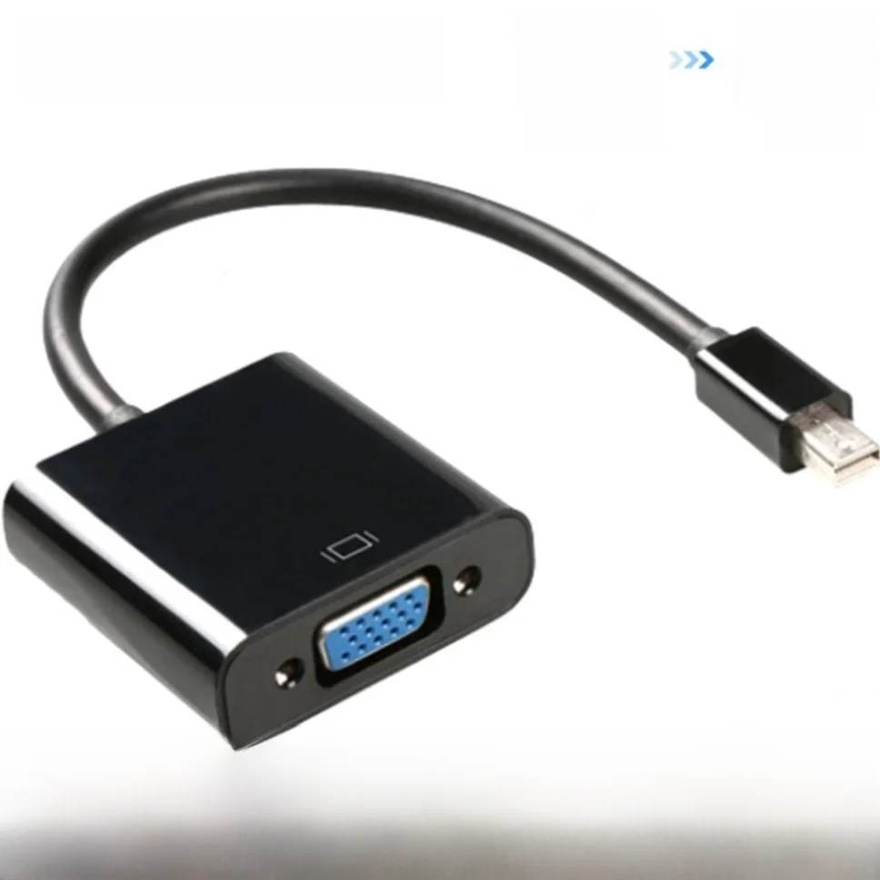 Câble convertisseur Mini DP vers VGA, adaptateur Thunderbolt, Mini DisplayPort, mâle vers VGA, femelle, ordinateur portable Apple, budgétaire PC, HDTV, 1080P