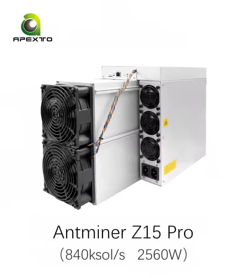 Купите 2, получите 1 бесплатный подарок: Bitmain Antminer Z15 Pro 820 840ksol/s 2560W Zcash Miner Алгоритм Equihash