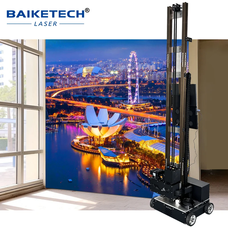 4K Wall Printer High Resolution Worldray 3D Printing Machine for Interior Decoration and Business Walls