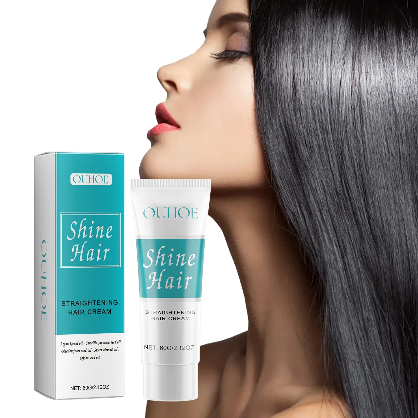 

Ouhoe 60 г кератиновый крем для выпрямления волос, контроль вьющихся волос, разглаживающий питательный уход, восстанавливающий крем для коррекции секущихся кончиков протеинов