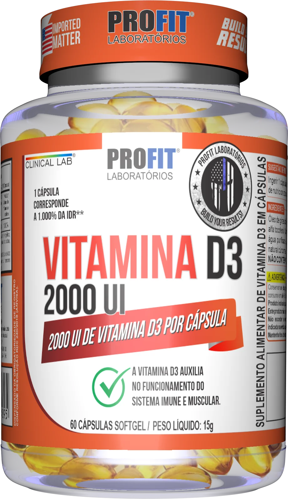 Vitamin D3 2000 Ui 60 Capsules-Profit Labs