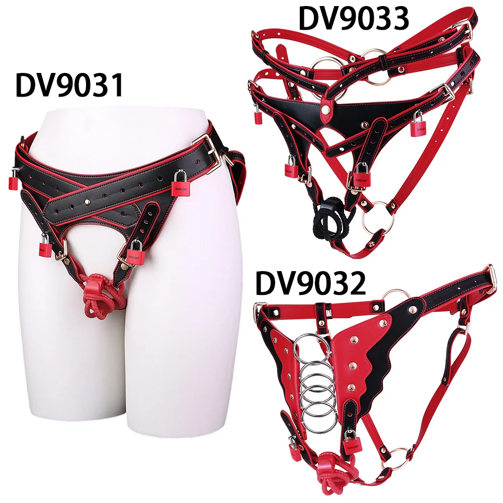 Male Chastity Cage Microfiber Restraint Strap Leather Belt Urethral Lock Device Men's Body Harness Strap On Sex Toys