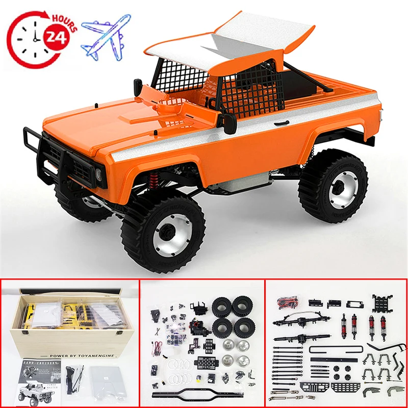 TOYAN 4WD 1/8  RC Off Road Vehicle Model Kit 5-Speed Two Cylinder Methanol Engine Assembly Kit  RC Car Adult Model Toy