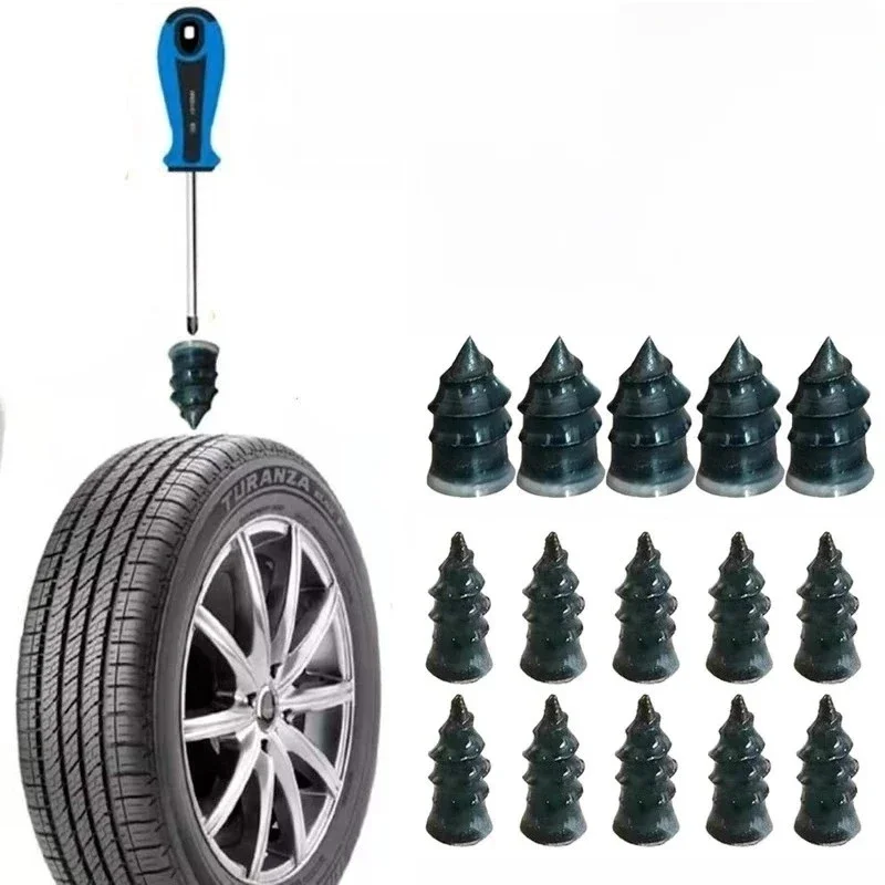 Réparation de pneus de voiture sous vide, jeu de clous en caoutchouc, vis de pneu, Kit d'outils de réparation Tubeless pour moto camion