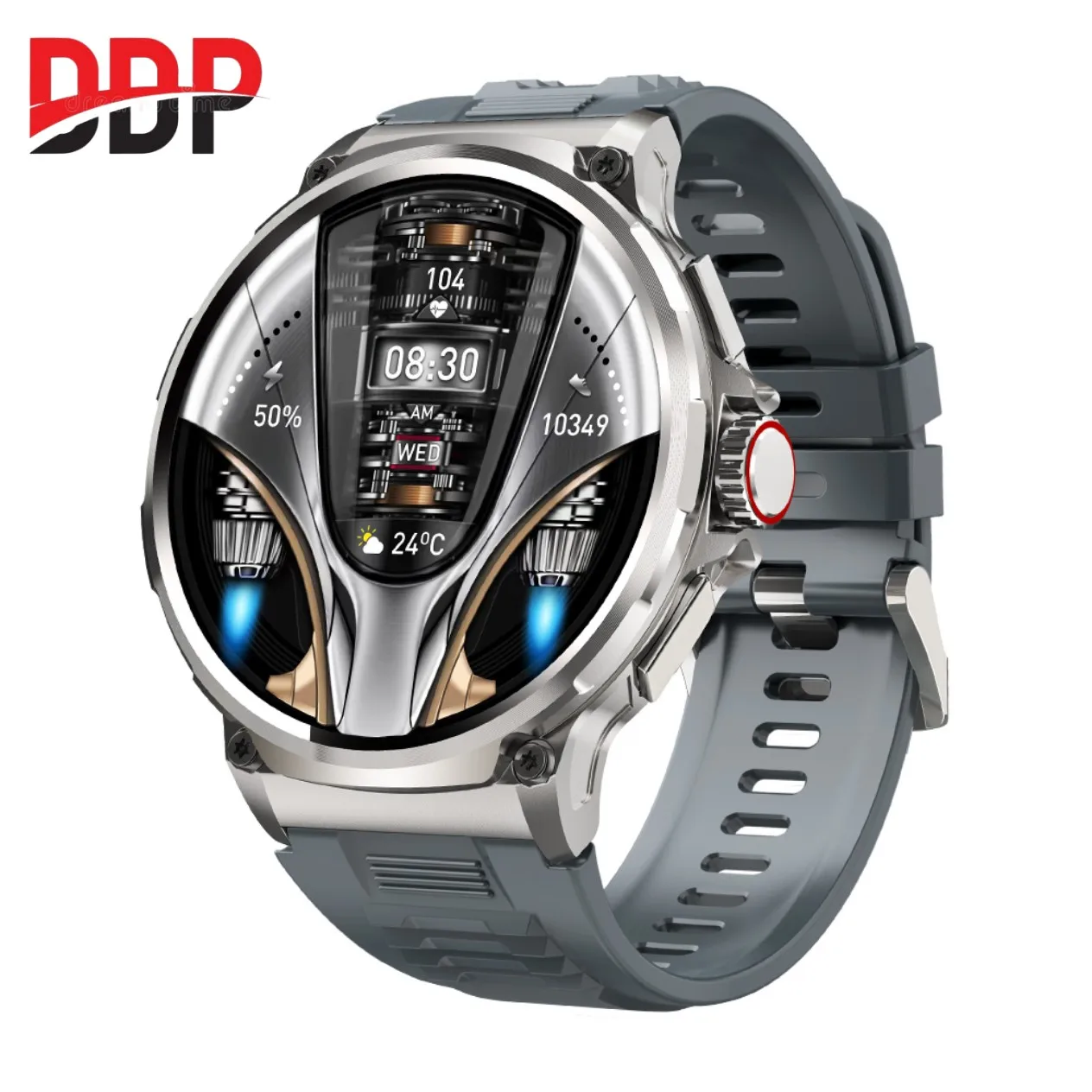 DDP V69 Bluetooth Call Smart Watch 1.85 Inch Large Screen Men Sports Fitness Tracker Heart Rate Health Monitor 710mAh Smartwatch