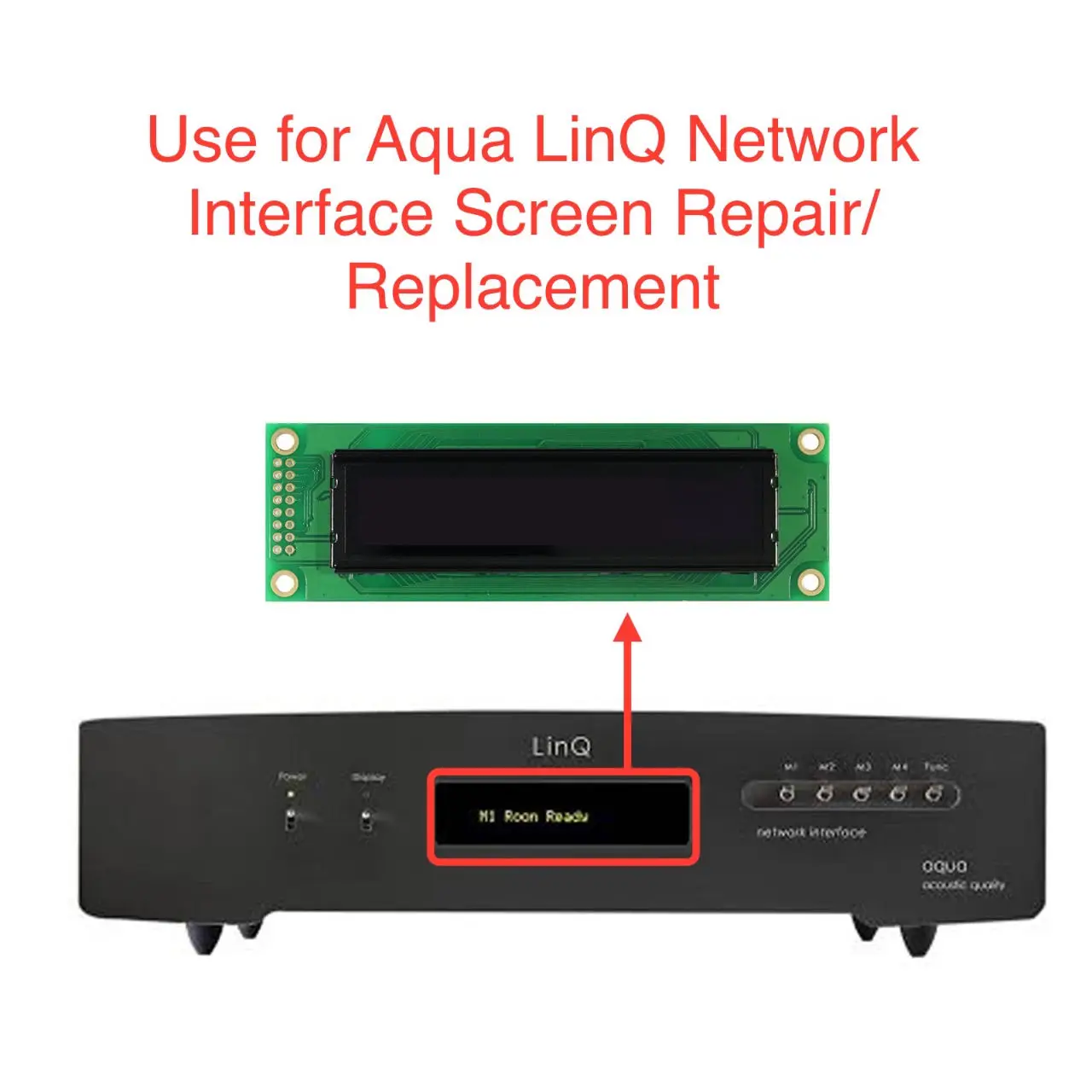 Oled Display for Aqua Acoustic LinQ Network Interface Repair