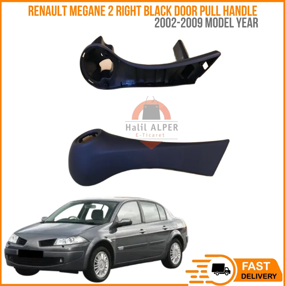 

For Renault Megane MK2 2002-2009 right black door pull trim handles interior car accessories Hatchback -Coupe-Sedan