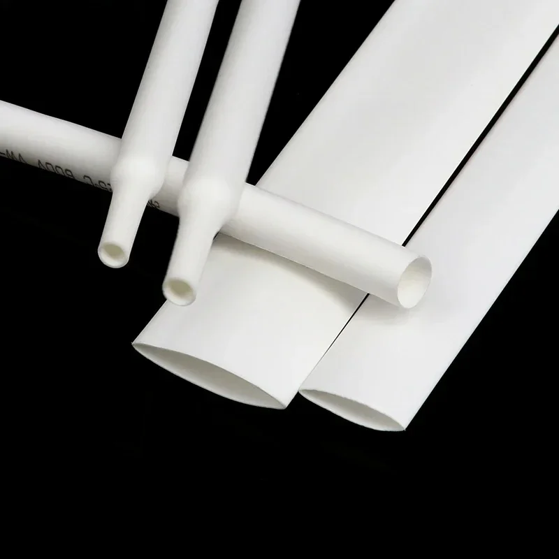 1 ~ 10m rurka termokurczliwa termokurczliwa 2:1 biała średnica 0.6mm ~ 80mm rurka rękaw DIY Wrap Wire naprawa osłona kabla — zdjęcie 2