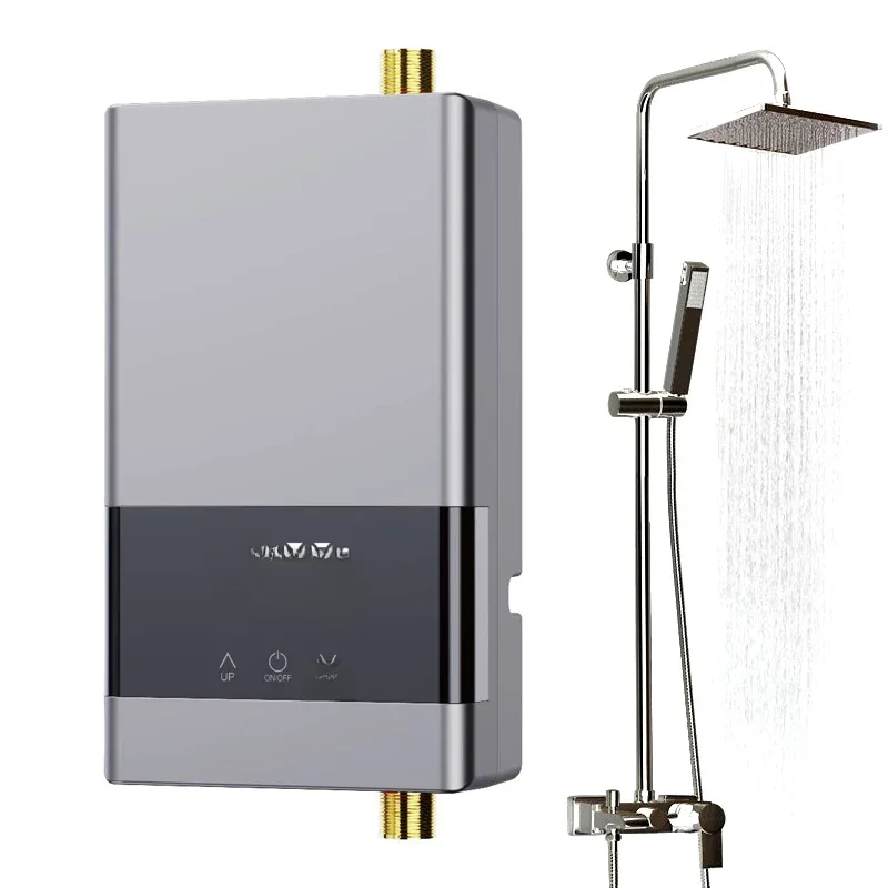 HOKitchen-Chauffe-eau électrique mural, chauffage instantané, affichage de la température LCD, télécommande, 110V, 220V