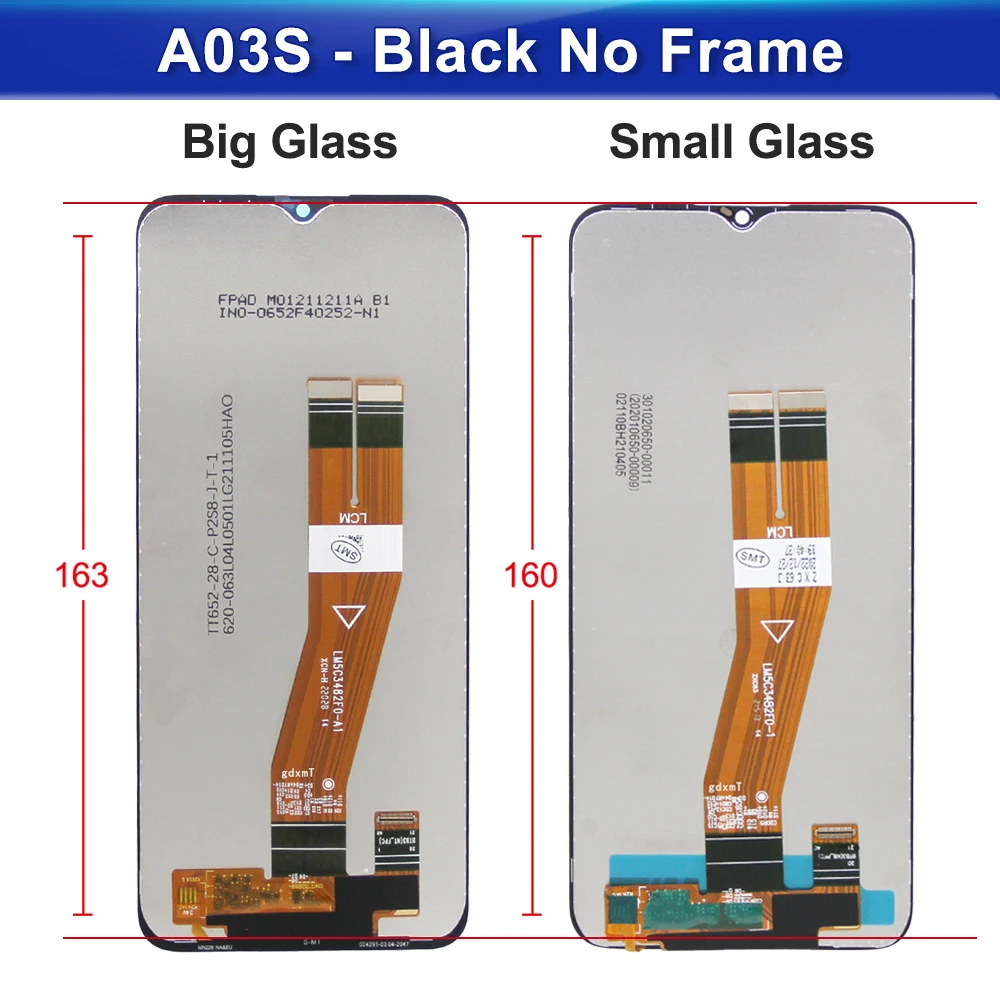 A03S For Samsung 6.5\'\'For A037F A037M A037G A037U A037W LCD Display Touch Screen Digitizer Assembly Replacement