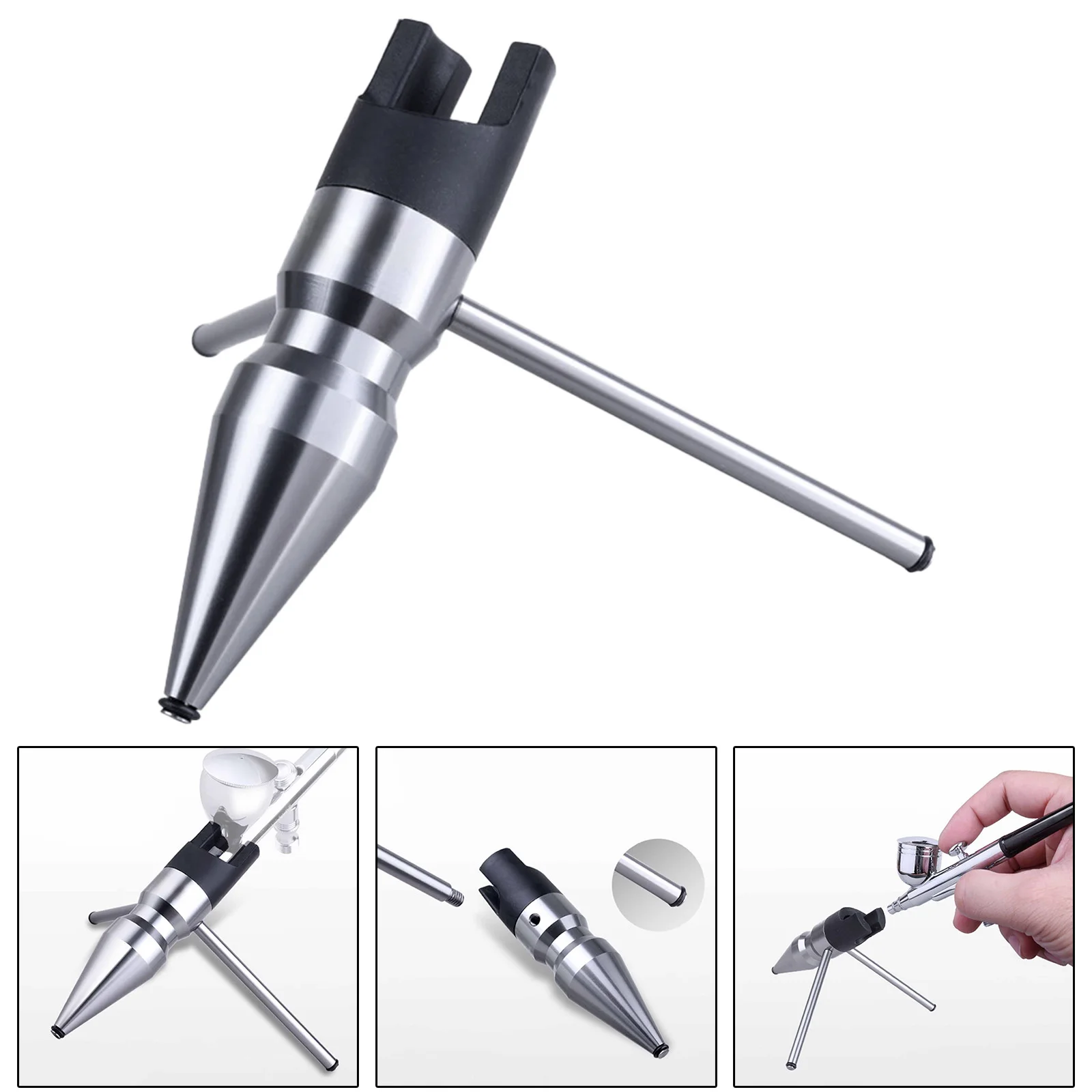 

Airbrush Stand Desktop Air Brush Storage Rack Universal Lightweight Airbrush Grip Stand DIY for Painting Study Makeup Nail Art