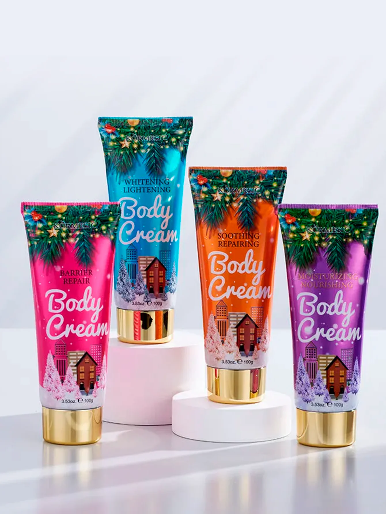 مجموعة من 2 بخاخ مرطب 120 مل وغسول للجسم 100 جرام في مجموعة من 2 بخاخ مرطب 120 مل وغسول للجسم 100 جرام في علبة هدية