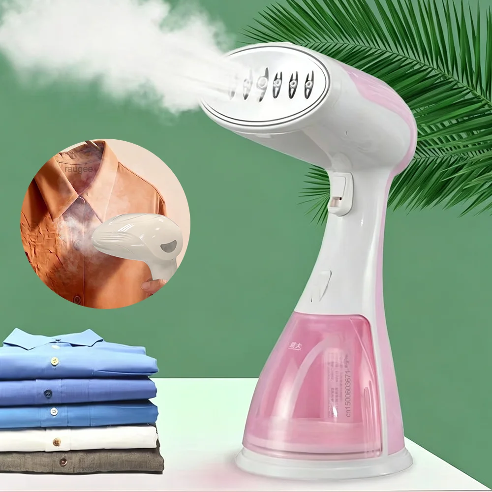 Ferro da stiro a vapore portatile, mini ferro da stiro a vapore per indumenti, 1500 W, riscaldamento rapido, ferro da stiro elettrico a vapore per viaggi e uso domestico, piccolo vaporizzatore per