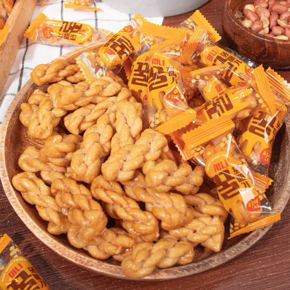 Steamed honey sweet mini honey pretzel sweets 1kg about 140 large-capacity snacks