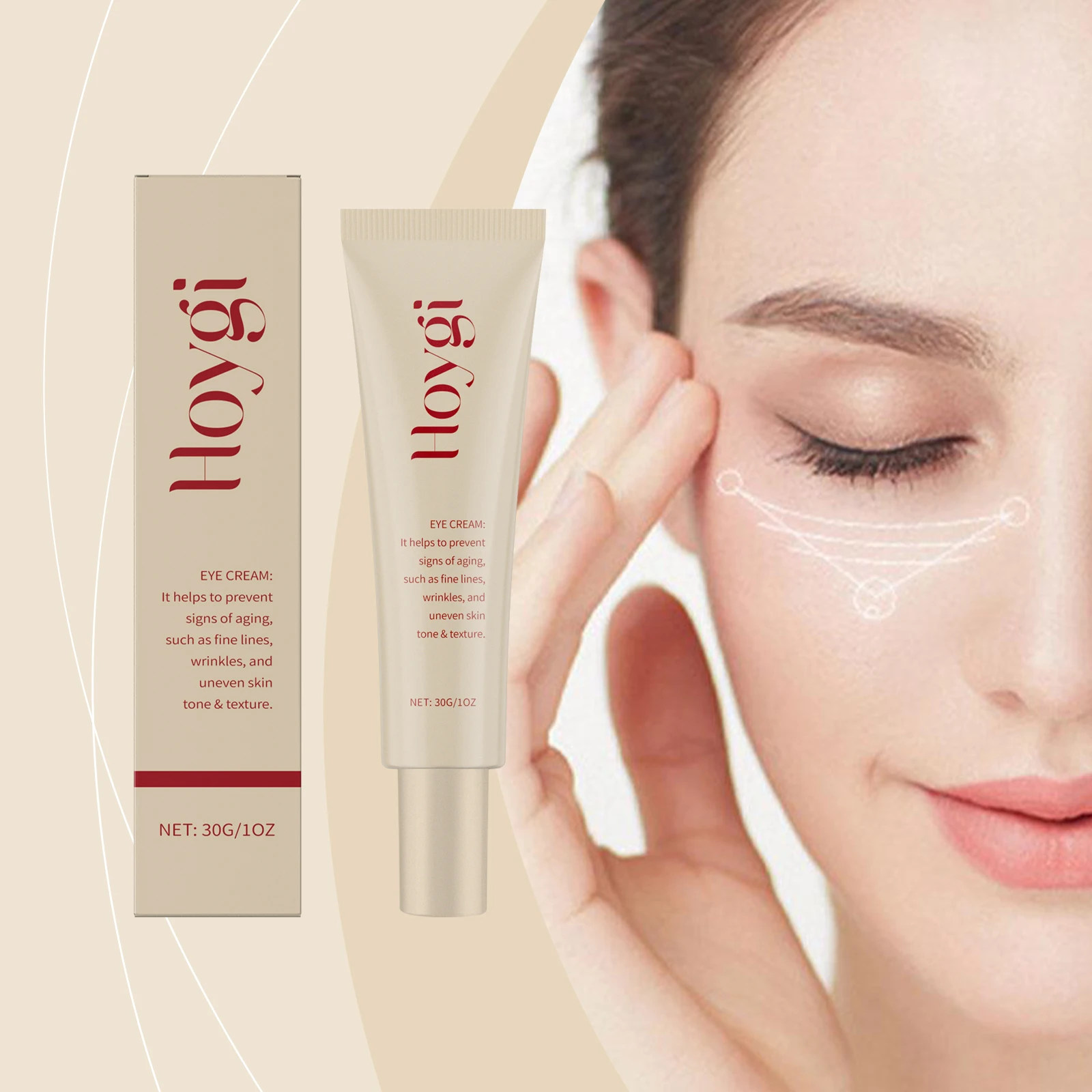 

Hoygi 30 г укрепляющий крем для подтяжки глаз с ретинолом, ремонт мешков под глазами, увлажняющий крем для ухода за глазами, против темных кругов, крем для подтяжки глаз