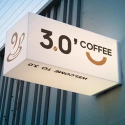 LED Light Box Sign Commercial Acrylic Outdoor Wall Mounted Light Box Square Street Shop Billboard White Free Custom LOGO