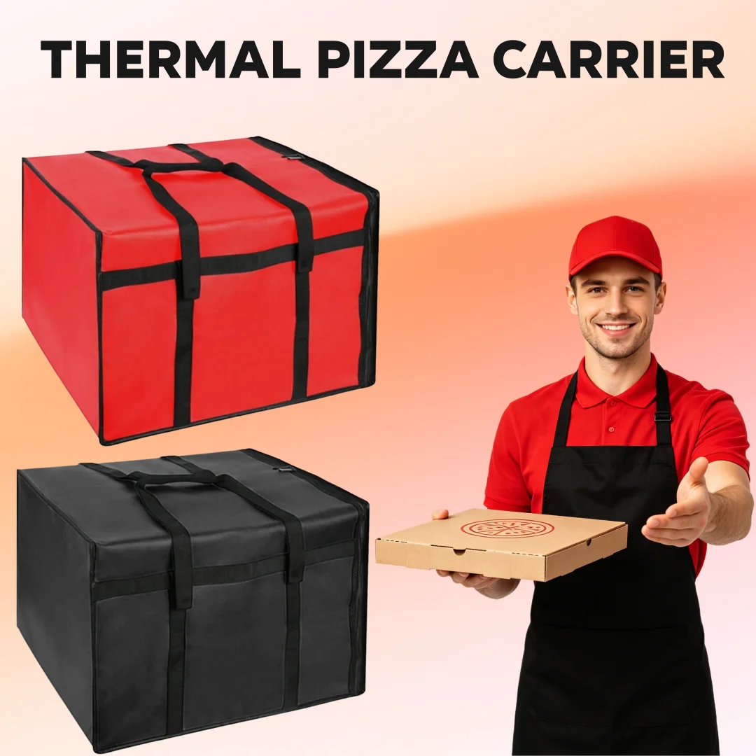 Waterproof Insulated Bag Food Pizza Delivery Bag Hot Cold Food Storage Carrying Case For Camping Takeaway