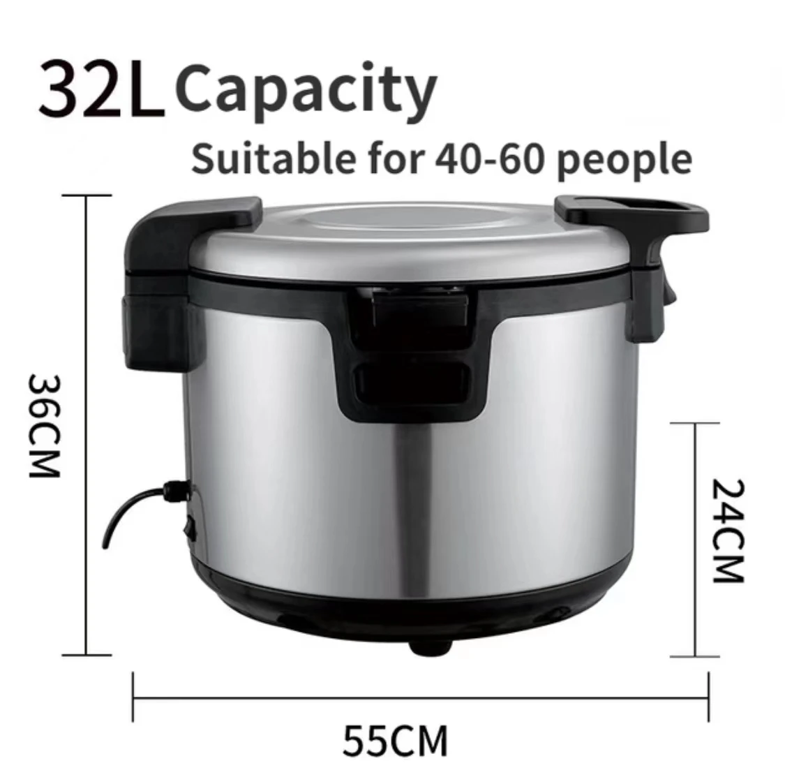 Electric Heating Insulation Bucket Large Capacity Insulation Pot Restaurant Commercial Stainless Steel Insulation Bucket