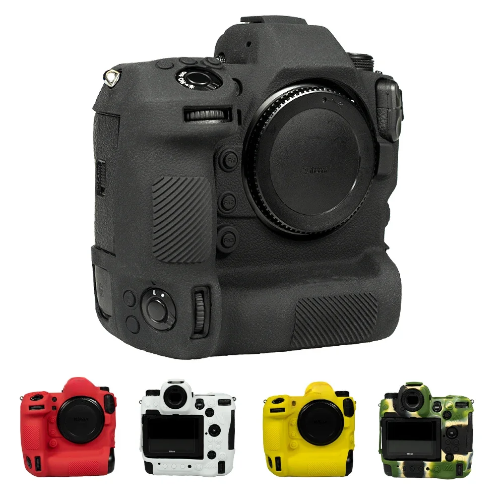 Z9 pokrywa silikonowa guma silikonowy futerał na kamerę pokrywa skóra dla Nikon Z9 czarny czerwony biały żółty zielony — zdjęcie produktu 7