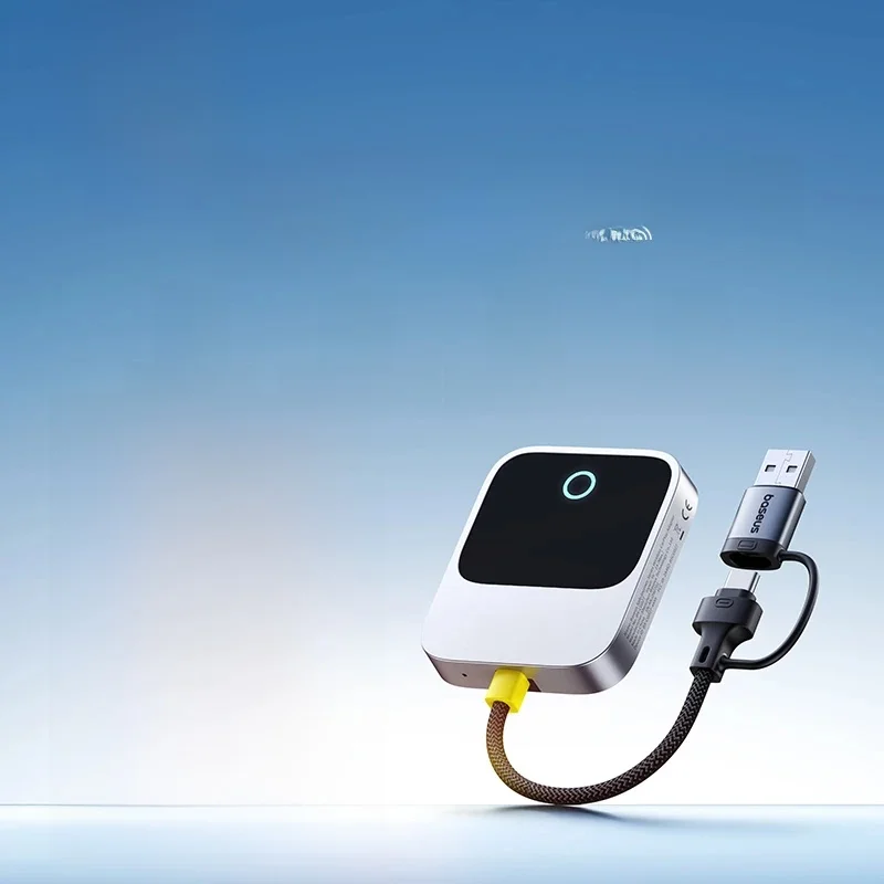 Baseus Bezprzewodowy adapter CarPlay przewodowy do bezprzewodowego CarPlay Automatyczne łączenie samochodowych systemów inteligentnych Plug&Play Bluetooth Smart CarPlay — zdjęcie 2