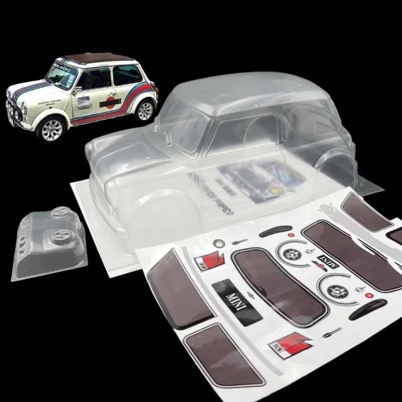 1/10 MINI Classic M Car Shell PVC RC karoseria 210mm rozstaw osi 165mm szerokość przezroczysty czysty do samochodu MST TAMIYA CARTEN 3R M — zdjęcie 2