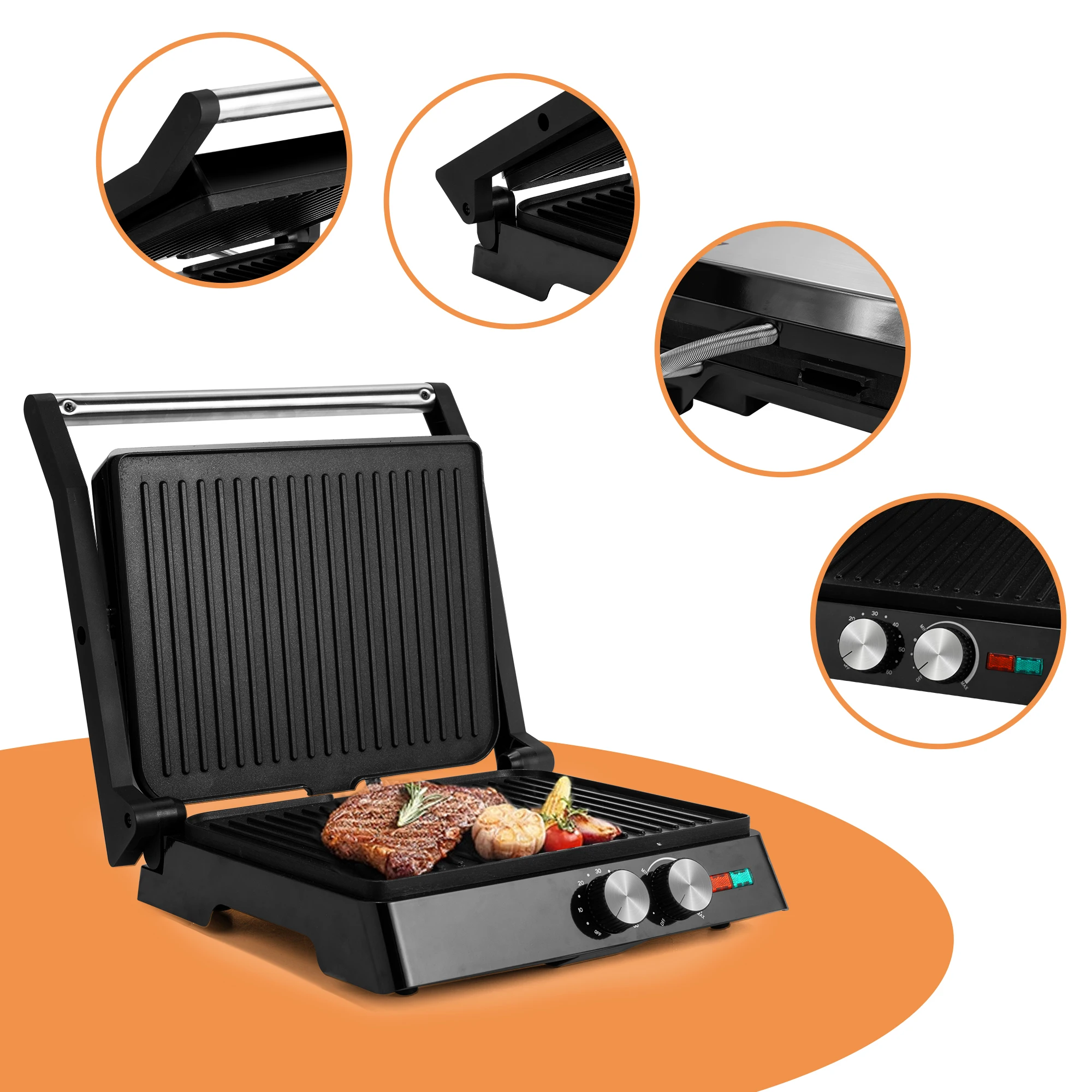 Prensa Eléctrica para Panini d - Sandwich Press Panini reseña y precio