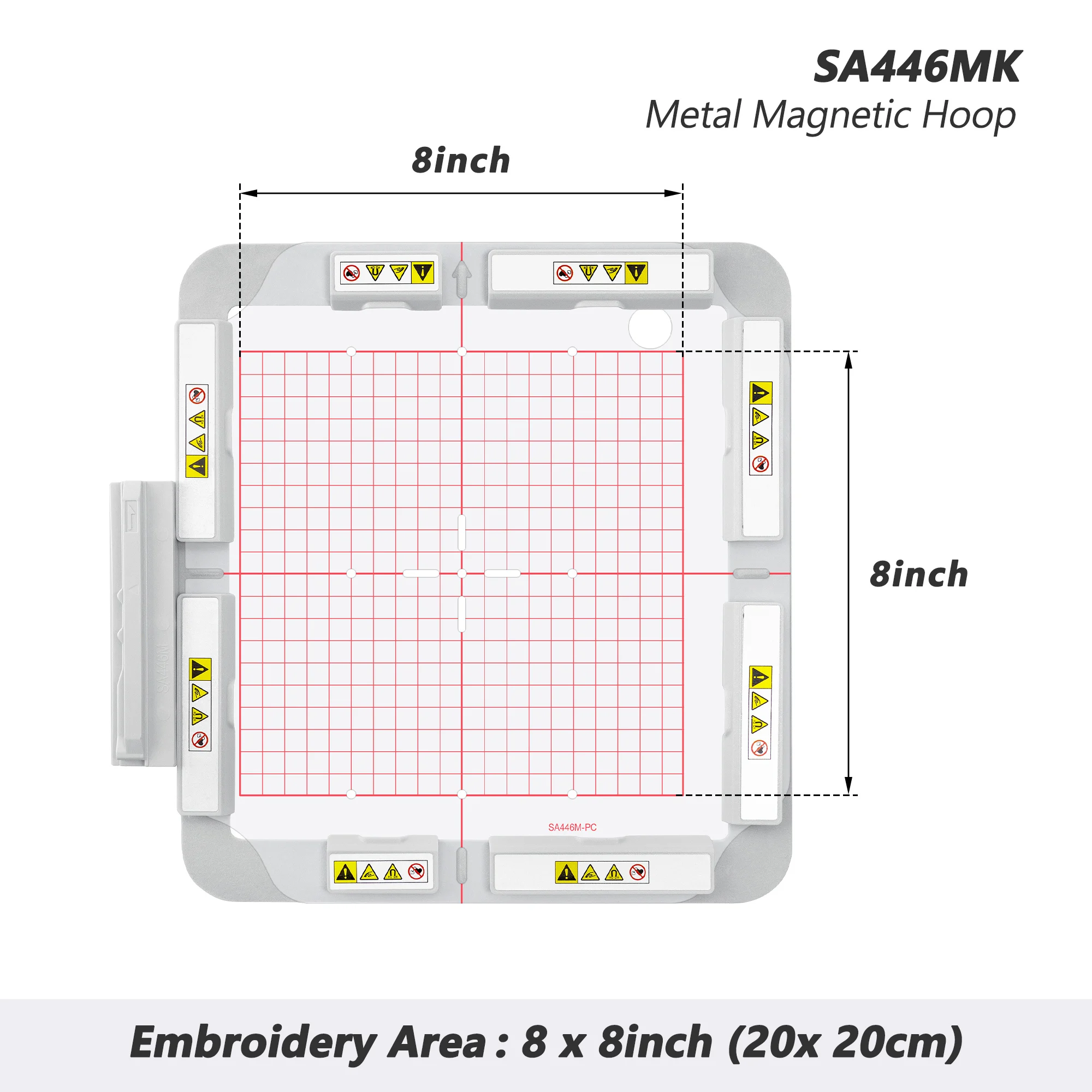 MaggieFrame Metal Magnetic Quilter Hoop for Brother Innov-is 6000D / 6700D / NV6700D / 6750D Embroidery Machines – Strong Magne - view 2