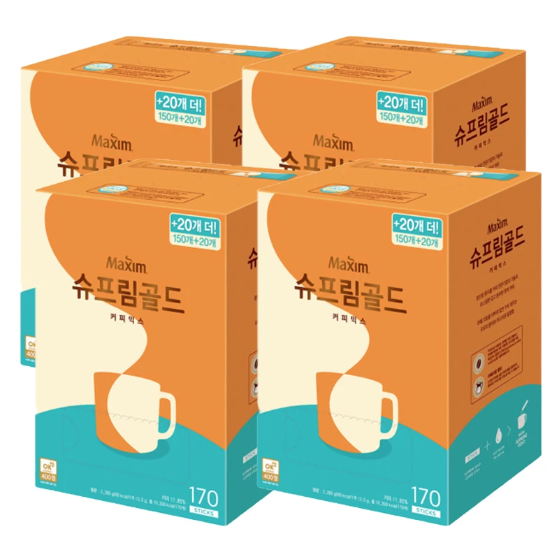 مزيج قهوة ماكسيم سوبريم الذهبي ، زائد × 4