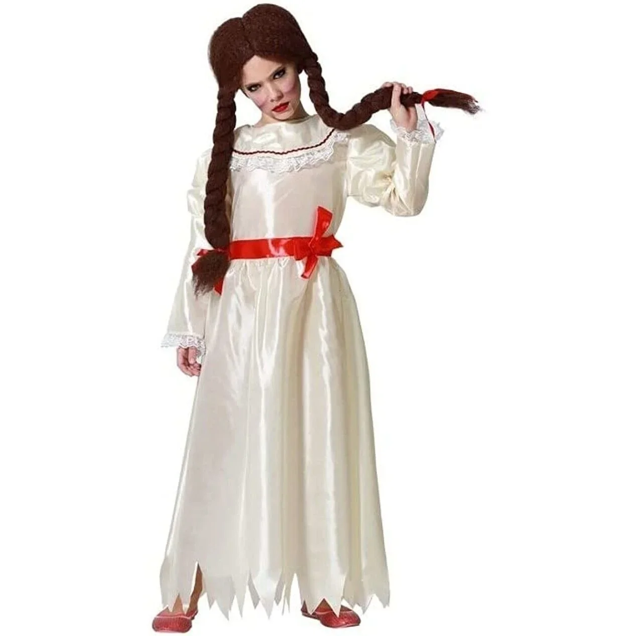 Maxia fiesta-disfraz muñeca diabólica de niña infantil para festa de halloween teatro calnaval