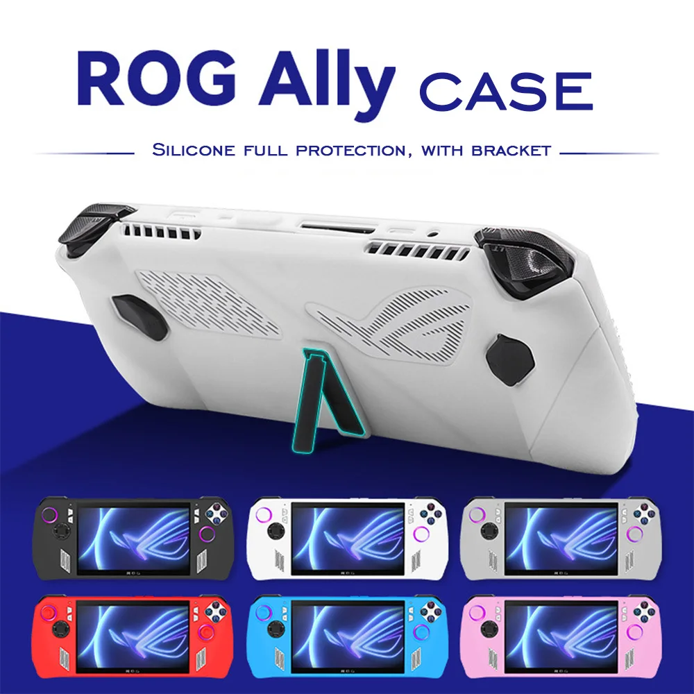 Custodia protettiva in silicone per ASUS ROG Ally Custodia per console portatile Supporto antigoccia
